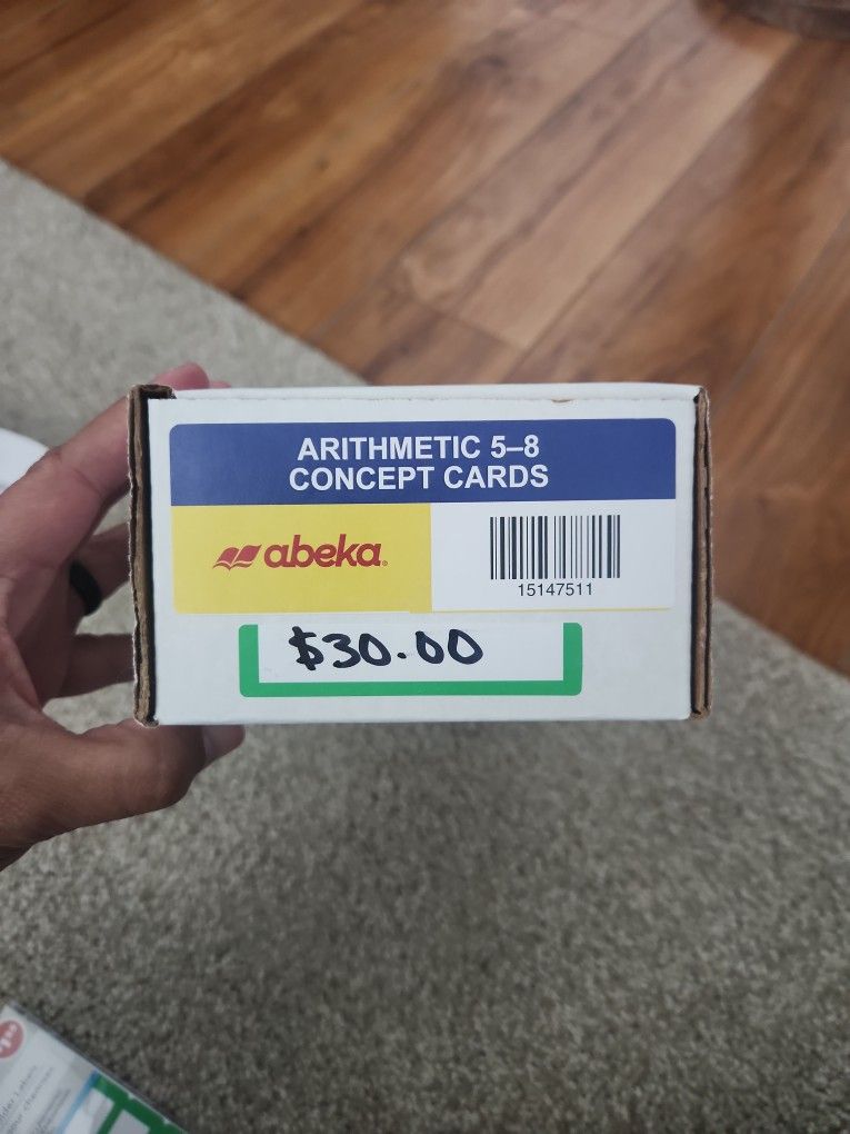 Homeschool, Arithmetic 5-8 Concept Cards (Brand New Never Used)