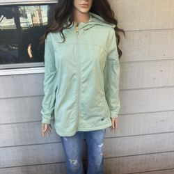 Women’s Spyder  Softshell Hooded Fleece Lined Jacket in Aqua size XL
