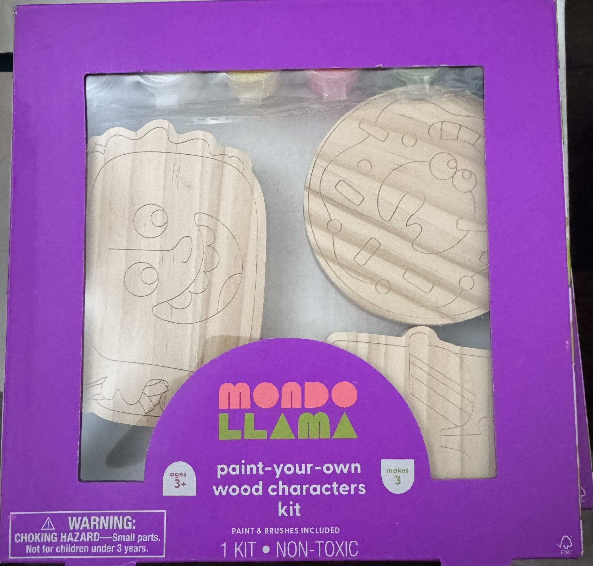 New Mando Llama Painting Wood Kit-Qty 2