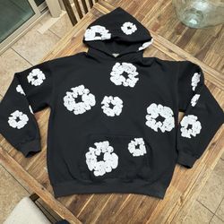 Black Denim Tear Hoodie 