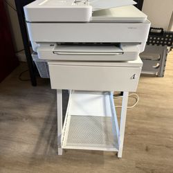 Printer Stand/Office Side Table With HP Printer 
