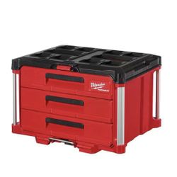 PACKOUT 22 in. Modular 3-Drawer Tool Box with Metal Reinforced Corners