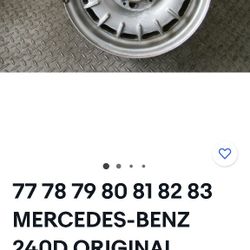 1983 Mercedes Benz 14  X. 5 OEM Alloy Wheel 