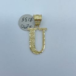 Gold Letter Pendant New
