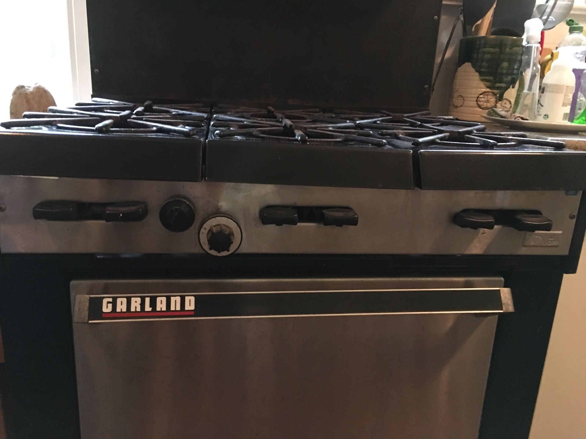 Garland commercial 6 burner propane gas stove and range