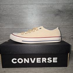 Converse Chuck Taylor Low Suede Leather Coastal Dune Natural Ivory 8 Mens 10 W
