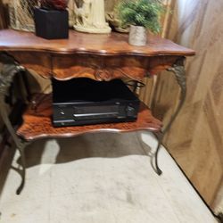 Vintage Carved Buffet Table..Real Wood $150