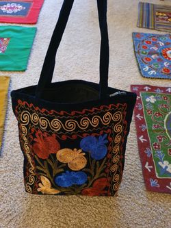 New! Hand made. Velvet women bag.