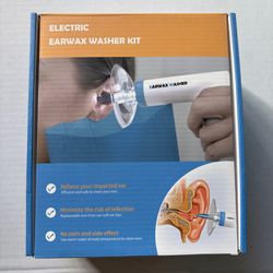 NEW EAR WAX REMOVAL KIT ELECTRIC EARWAX CLEANER TOOL IRRIGATION HEALTH HYGIENE EFFICIENT SAFE GIFT