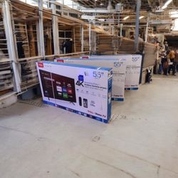 HD176 55” TCL smart 4k Roku led tv 