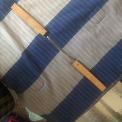 A gutting and fillet knife It’s sharp on one side and serrated on the other