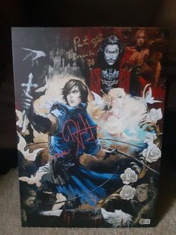 Autographed Castlevania Displate Authenticated 
