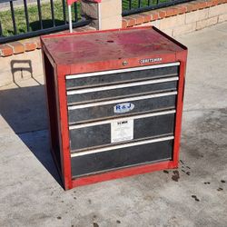 Vintage Craftsman Sears Tool Box 5 Drawers 