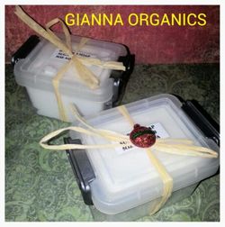 Mens with soap shaving cream or whipped soap sugar scrub Aqua Spa