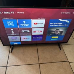 43 Inch TCL SMART ROKU TV 