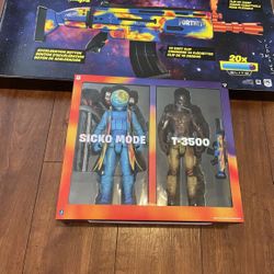 Travis Scott action figure in Nerf gun
