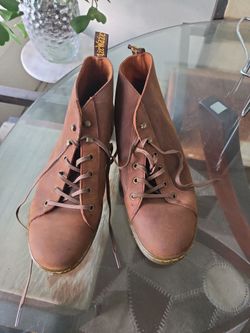 Dr. Martens Brown Leather Lace-Up Boots