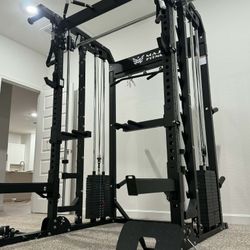 NEW SQUAT RACK SMITH MACHINE + WEIGHTS + FREE DELIVERY 