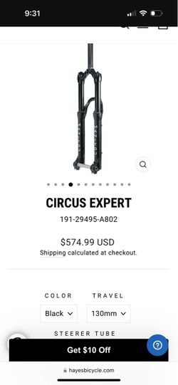 Manitou circus expert 130mm forks