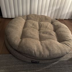 Kirkland Signature Round Pillow Orthopaedic Dog Bed Brown 40”