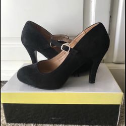 New Black Mary Jane Stiletto Heels