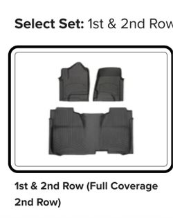 2015Chevy Silverado Weather Tech Floor Mats 1st & 2nd Row Set