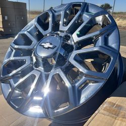  4X OEM Chrome Sierra 2500 Silverado 3500 ULTIMATE Factory Wheels 22x8.5 2025-2026 5158