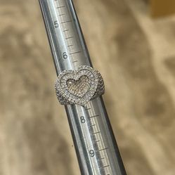 Diamond Heart Shaped Ring 