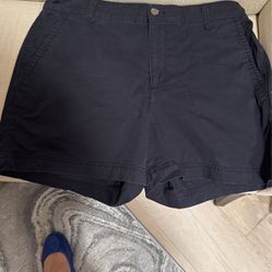 black ladies shorts size 14
