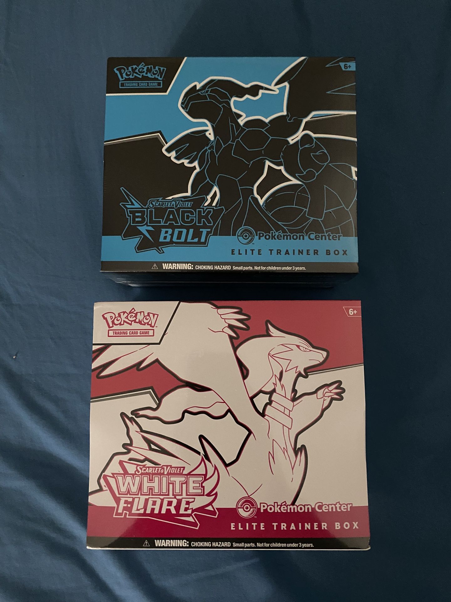 Pokemon Black Bolt And White Flare PC ETBs