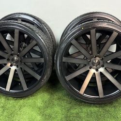 NEW 26 inch dub wheels with 305/30r26 atturo az810 tires 6 lug gm