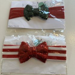 2 New Toddler Girl Christmas Headbands, $12 For Both 