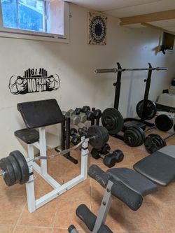 Weight set   and more.