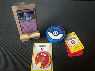 Mewtwo Target Card Great Ball Bag Charm Charmander Pin Pokemon