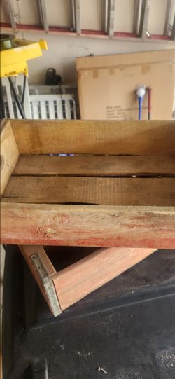Vintage Coca-Cola Wooden Coke  Soda Pop Crate Carrier Box case wood Red