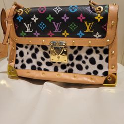 LV women's Bag, Multicolor,  Dalmatian. 