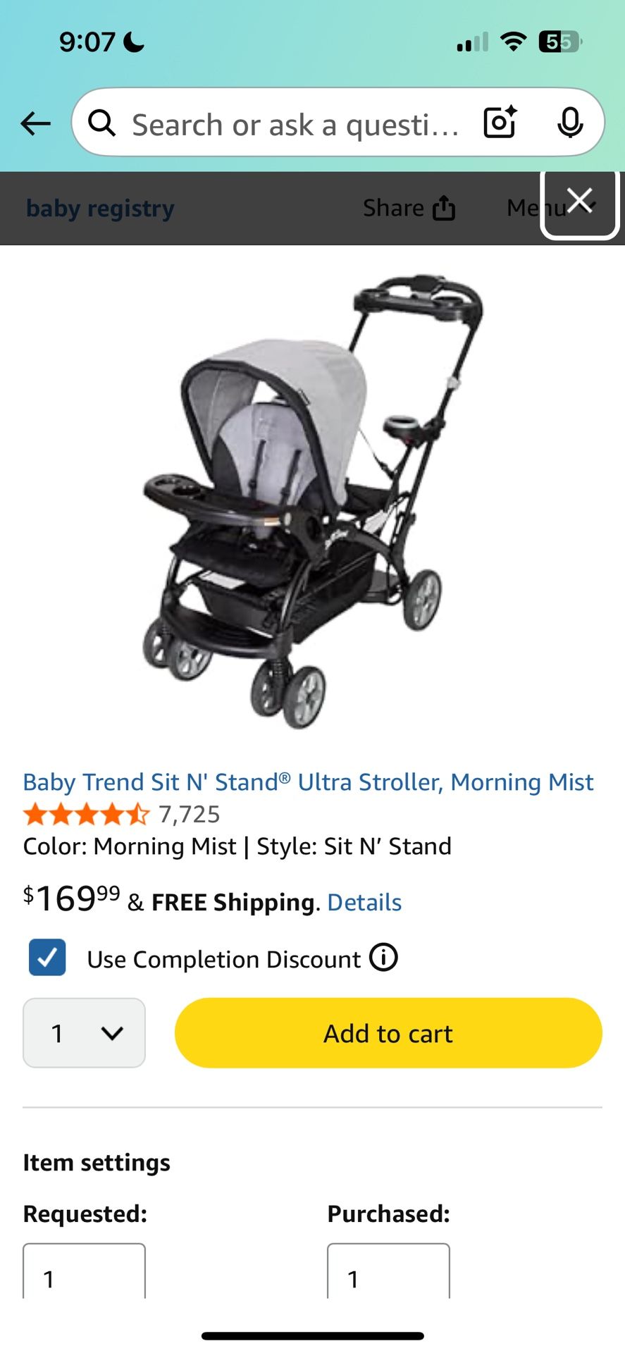Brand new stroller
