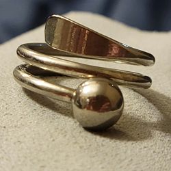 Vintage Silver Mexico Snake Ring