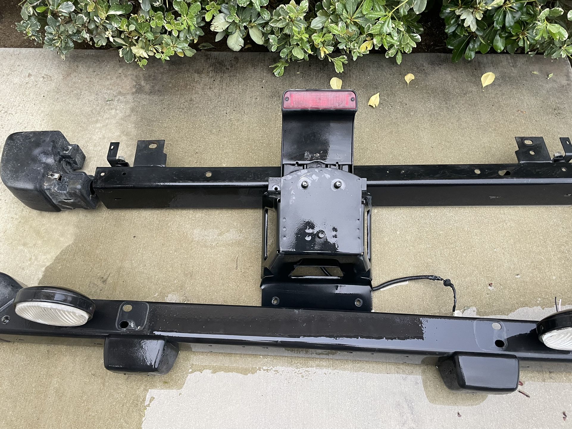 XJ Original Equipment Bumpers and Spare Tire Mount with 3rd Brake Light