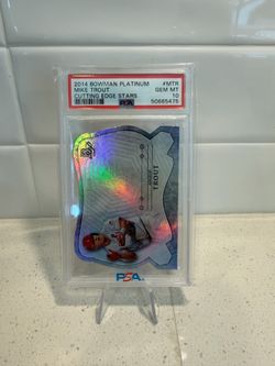 PSA 10 2014 Bowman Platinum Mike Trout Cutting Edge Stars