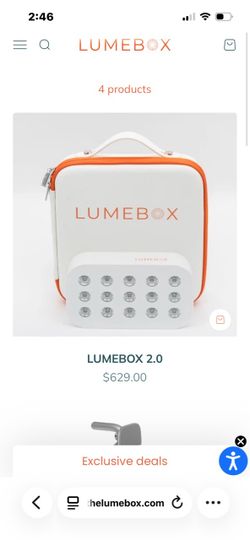 Lumebox 2.0 Red Light Therapy Device