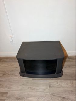 Black Glass Door TV Stand Media Console