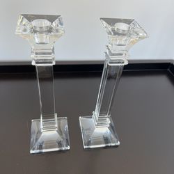 SALE! 2 Piece Crystal Candlestick Set By Waterford