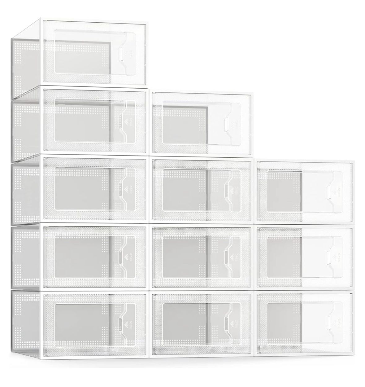 Stackable Shoe Storage Boxes (36 Count)