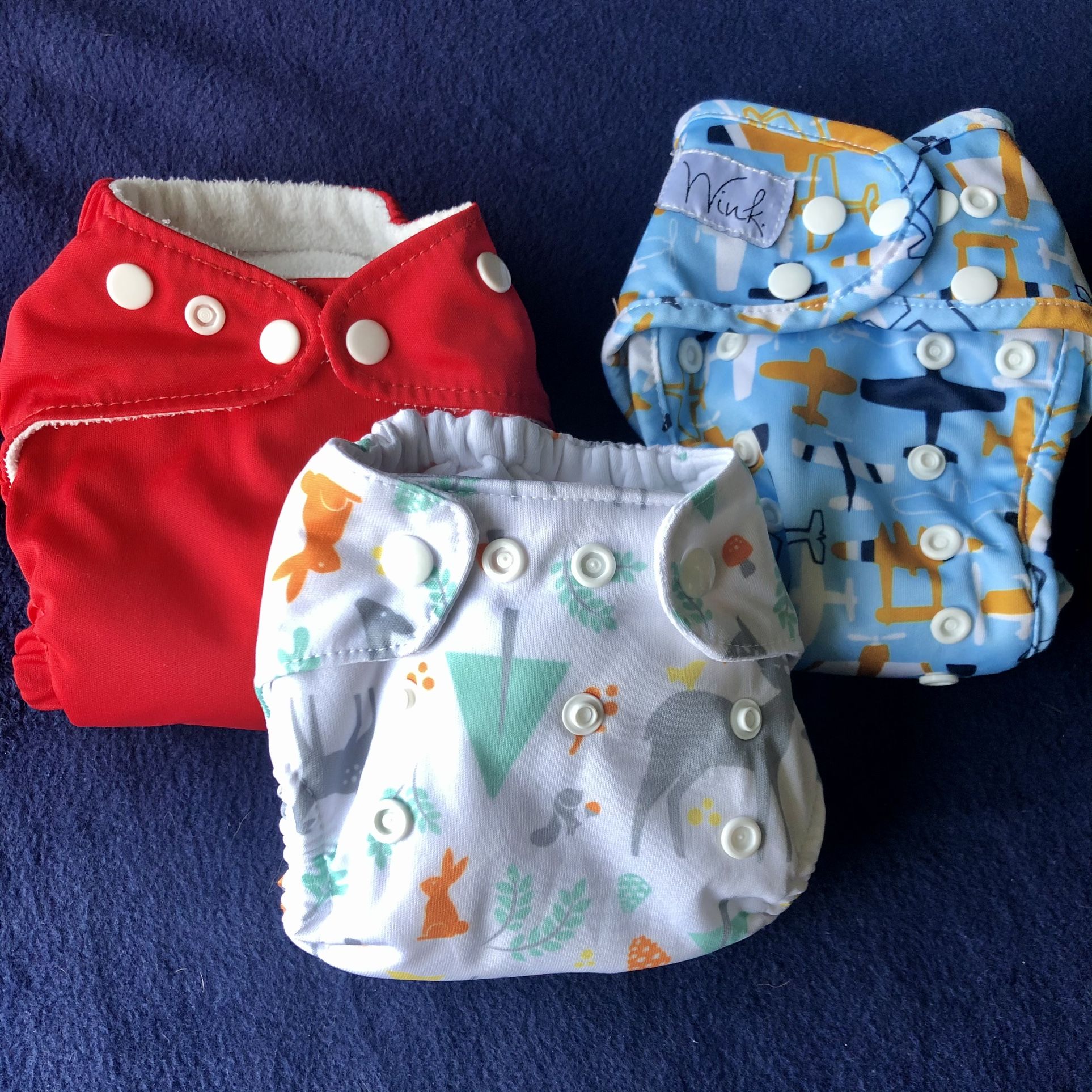 Newborn Cloth Diapers:  AIO & Pocket