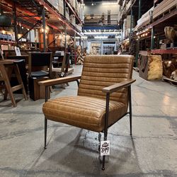 Tan Top Grain Leather Armchair - Colombia