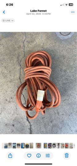 50feet extension cord $22