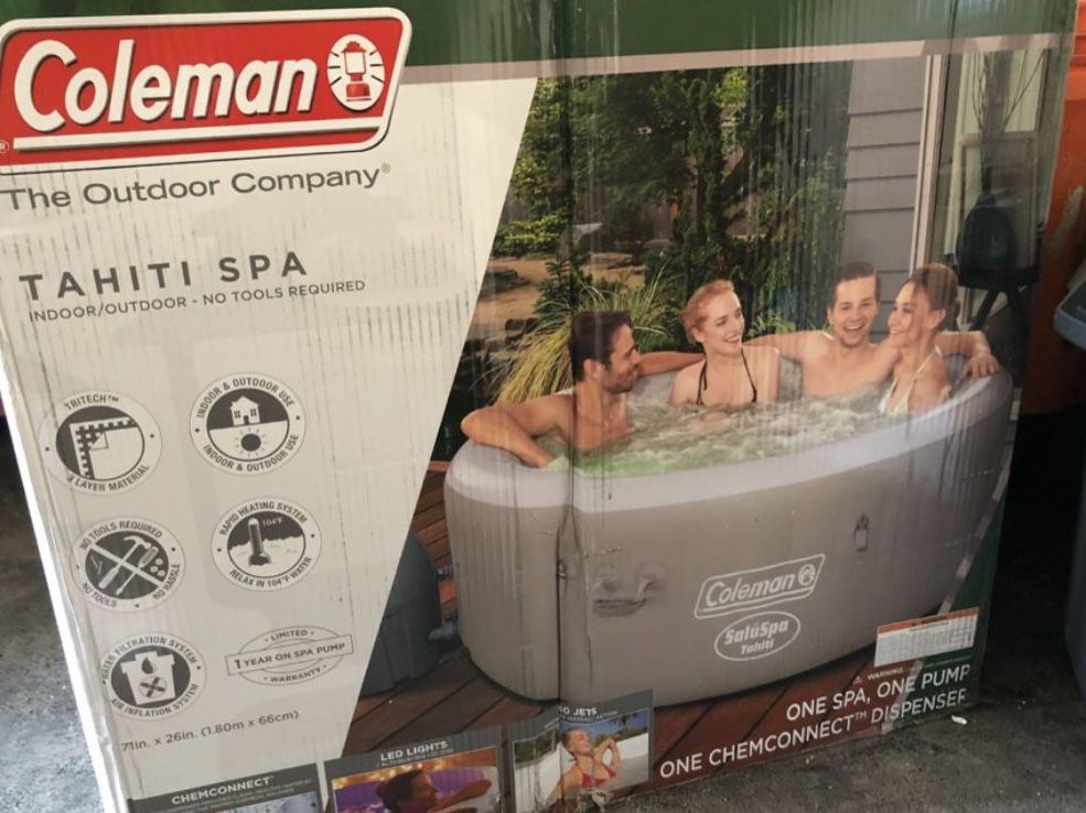 New in box hot tub