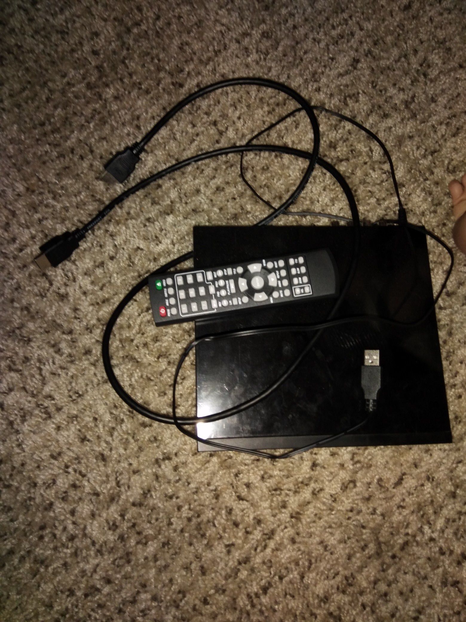 DVD player with remote
