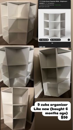 Beautiful and in amazing condition 11” 9-Cube Organizer 🤍